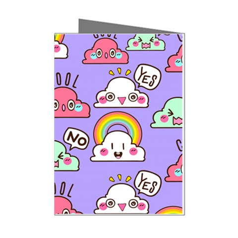 Cloud Seamless Pattern Mini Greeting Cards (Pkg of 8) from ArtsNow.com Left