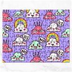 Cloud Seamless Pattern Rectangular Jigsaw Puzzl