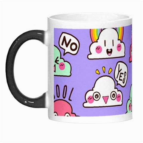 Cloud Seamless Pattern Morph Mug from ArtsNow.com Left