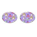Cloud Seamless Pattern Cufflinks (Oval)