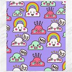 Cloud Seamless Pattern Canvas 8  x 10 