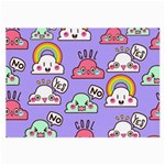 Cloud Seamless Pattern Large Glasses Cloth (2 Sides)