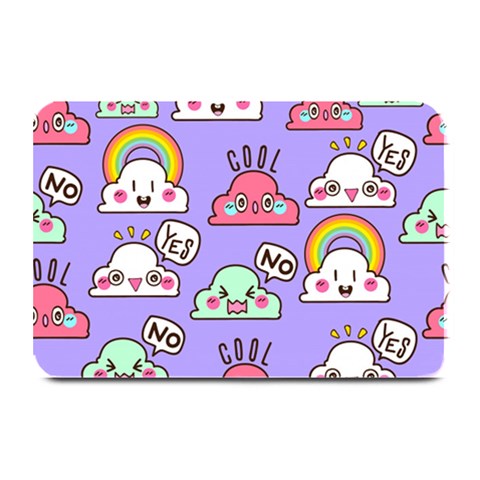 Cloud Seamless Pattern Plate Mats from ArtsNow.com 18 x12  Plate Mat