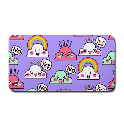 Cloud Seamless Pattern Medium Bar Mat from ArtsNow.com 16 x8.5  Bar Mat