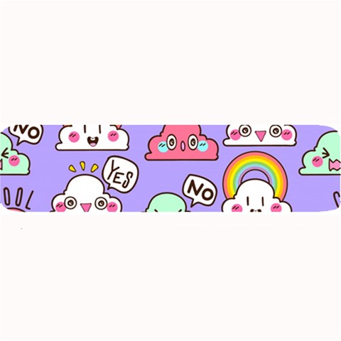 Cloud Seamless Pattern Large Bar Mat from ArtsNow.com 32 x8.5  Bar Mat