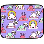Cloud Seamless Pattern Fleece Blanket (Mini)