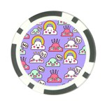 Cloud Seamless Pattern Poker Chip Card Guard (10 pack)