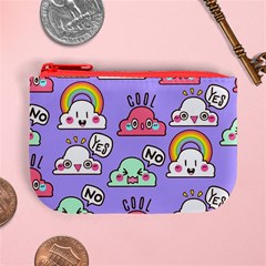 Cloud Seamless Pattern Mini Coin Purse from ArtsNow.com Front