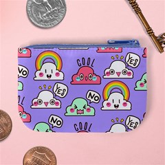 Cloud Seamless Pattern Mini Coin Purse from ArtsNow.com Back