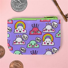Cloud Seamless Pattern Mini Coin Purse from ArtsNow.com Back