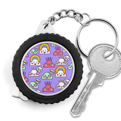 Cloud Seamless Pattern Measuring Tape from ArtsNow.com Front