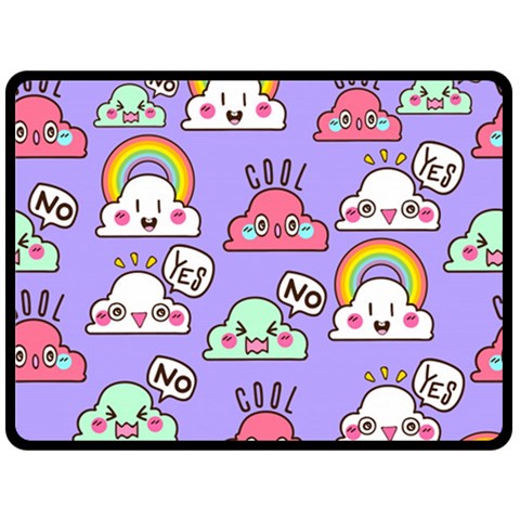 Cloud Seamless Pattern Fleece Blanket (Large) from ArtsNow.com 80 x60  Blanket Front