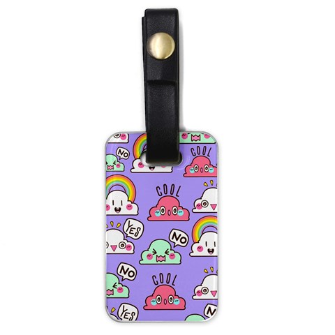 Cloud Seamless Pattern Luggage Tag (one side) from ArtsNow.com Front