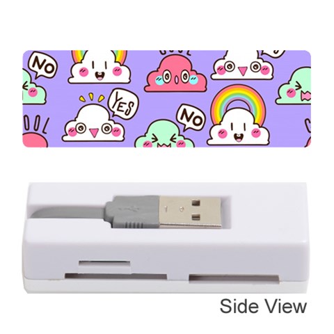 Cloud Seamless Pattern Memory Card Reader (Stick) from ArtsNow.com Front