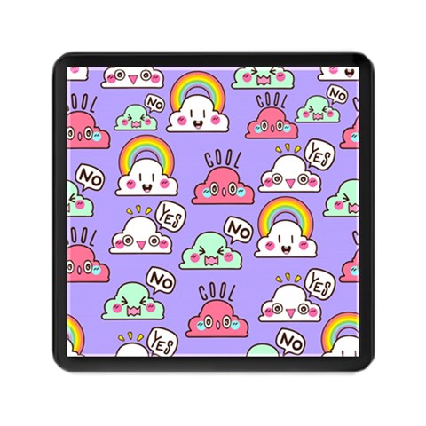 Cloud Seamless Pattern Memory Card Reader (Square) from ArtsNow.com Front
