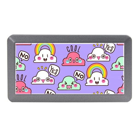 Cloud Seamless Pattern Memory Card Reader (Mini) from ArtsNow.com Front