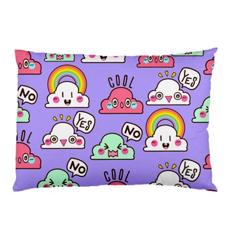 Cloud Seamless Pattern Pillow Case (Two Sides) from ArtsNow.com Front