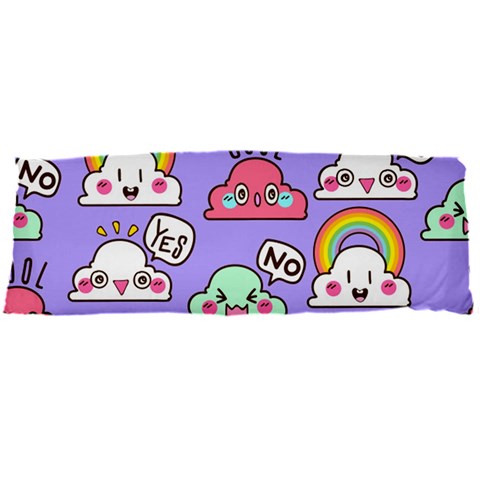Cloud Seamless Pattern Body Pillow Case Dakimakura (Two Sides) from ArtsNow.com Front