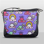 Cloud Seamless Pattern Messenger Bag