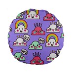 Cloud Seamless Pattern Standard 15  Premium Round Cushions