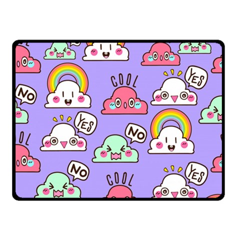 Cloud Seamless Pattern Two Sides Fleece Blanket (Small) from ArtsNow.com 45 x34  Blanket Front