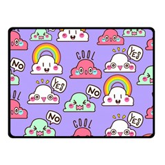 Cloud Seamless Pattern Two Sides Fleece Blanket (Small) from ArtsNow.com 45 x34  Blanket Back