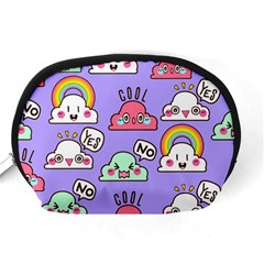 Cloud Seamless Pattern Accessory Pouch (Medium) from ArtsNow.com Back