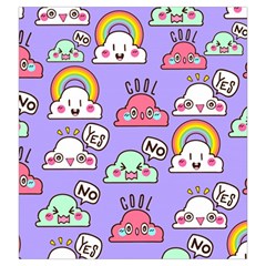 Cloud Seamless Pattern Drawstring Pouch (Large) from ArtsNow.com Back