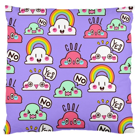 Cloud Seamless Pattern Standard Premium Plush Fleece Cushion Case (Two Sides) from ArtsNow.com Front