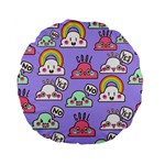 Cloud Seamless Pattern Standard 15  Premium Flano Round Cushions