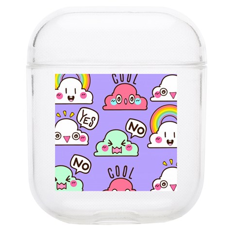 Cloud Seamless Pattern Soft TPU AirPods 1/2 Case from ArtsNow.com Front