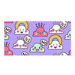 Cloud Seamless Pattern Satin Wrap 35  x 70 