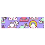 Cloud Seamless Pattern Oblong Satin Scarf (16  x 60 )