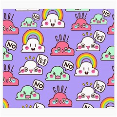 Cloud Seamless Pattern Roll Up Canvas Pencil Holder (S) from ArtsNow.com Front