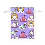Cloud Seamless Pattern Lightweight Drawstring Pouch (L)