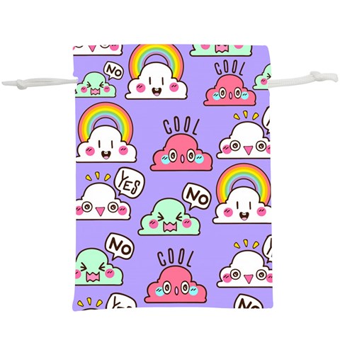 Cloud Seamless Pattern Lightweight Drawstring Pouch (XL) from ArtsNow.com Front