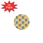 American Golden Ancient Totems 1  Mini Buttons (10 pack) 