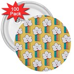 American Golden Ancient Totems 3  Buttons (100 pack) 