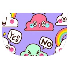 Cloud Seamless Pattern Make Up Case (Small) from ArtsNow.com Side Right