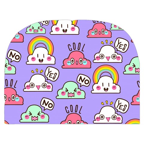 Cloud Seamless Pattern Make Up Case (Medium) from ArtsNow.com Back