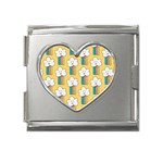 American Golden Ancient Totems Mega Link Heart Italian Charm (18mm)