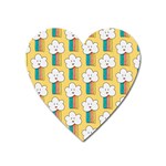 American Golden Ancient Totems Heart Magnet