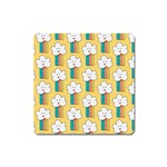 American Golden Ancient Totems Square Magnet