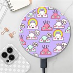 Cloud Seamless Pattern Wireless Fast Charger(White)