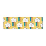 Smile Cloud Rainbow Pattern Yellow Sticker Bumper (10 pack)