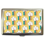 Smile Cloud Rainbow Pattern Yellow Cigarette Money Case
