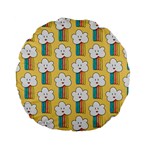 American Golden Ancient Totems Standard 15  Premium Flano Round Cushions