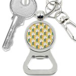Smile Cloud Rainbow Pattern Yellow Bottle Opener Key Chain