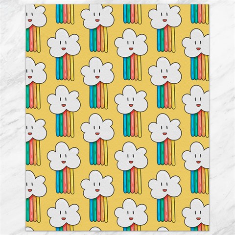 Smile Cloud Rainbow Pattern Yellow Canvas 16  x 20  from ArtsNow.com 15.75 x19.29  Canvas - 1