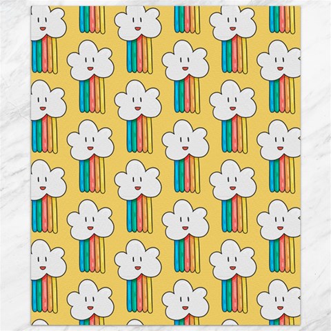 Smile Cloud Rainbow Pattern Yellow Canvas 20  x 24  from ArtsNow.com 19.57 x23.15  Canvas - 1